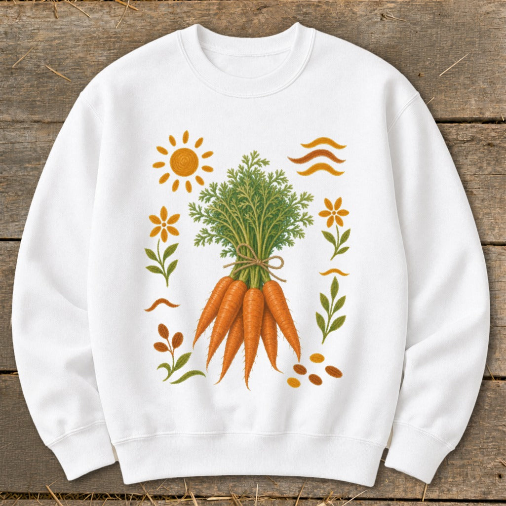 Folk Art Carrots Sweatshirt