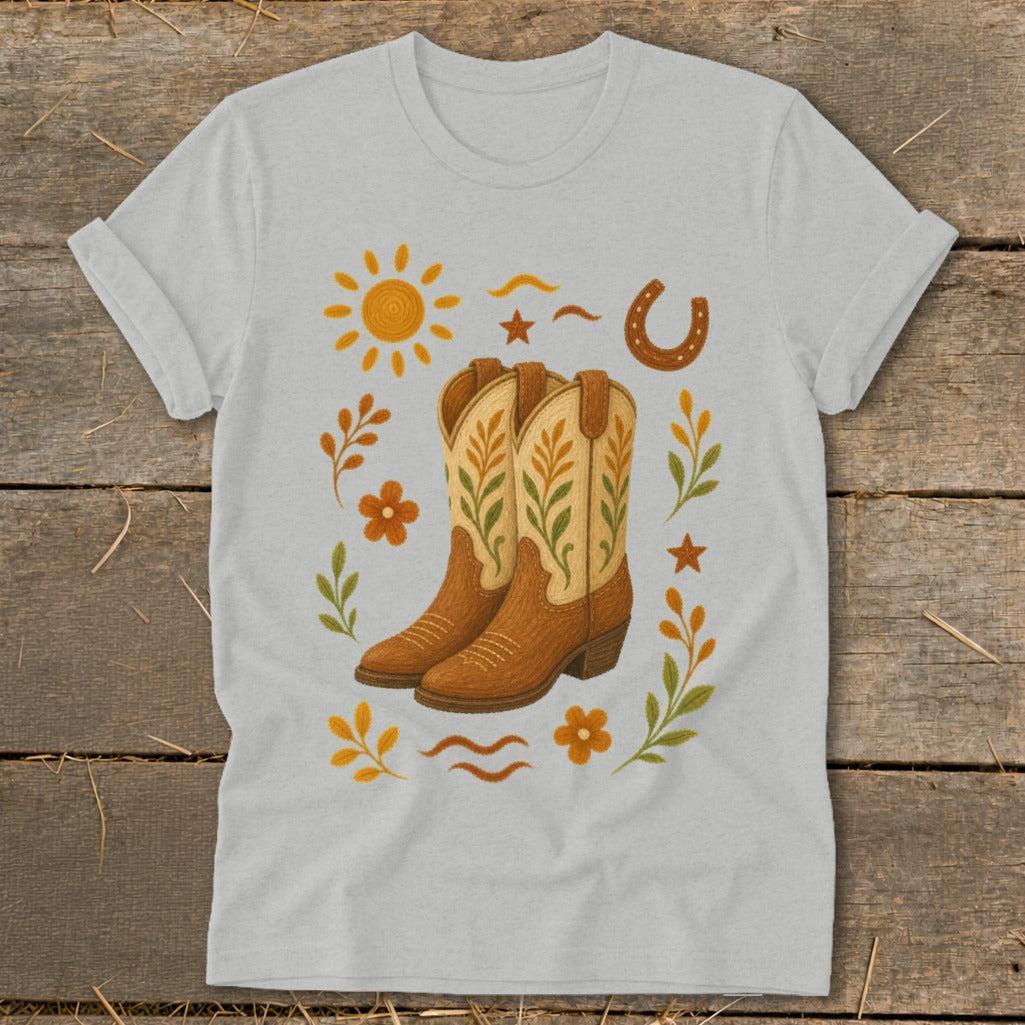 Folk Art Western Softstyle Tee