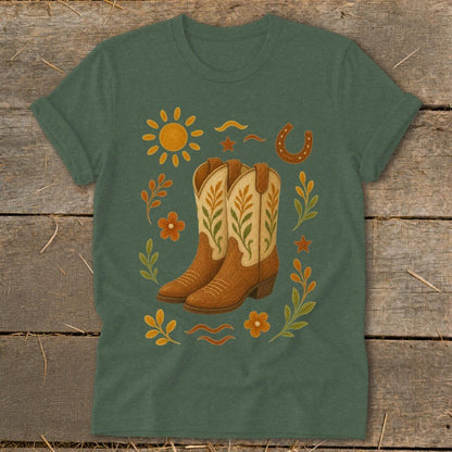 Folk Art Western Softstyle Tee