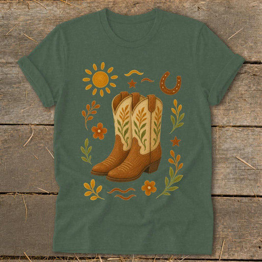 Folk Art Western Softstyle Tee