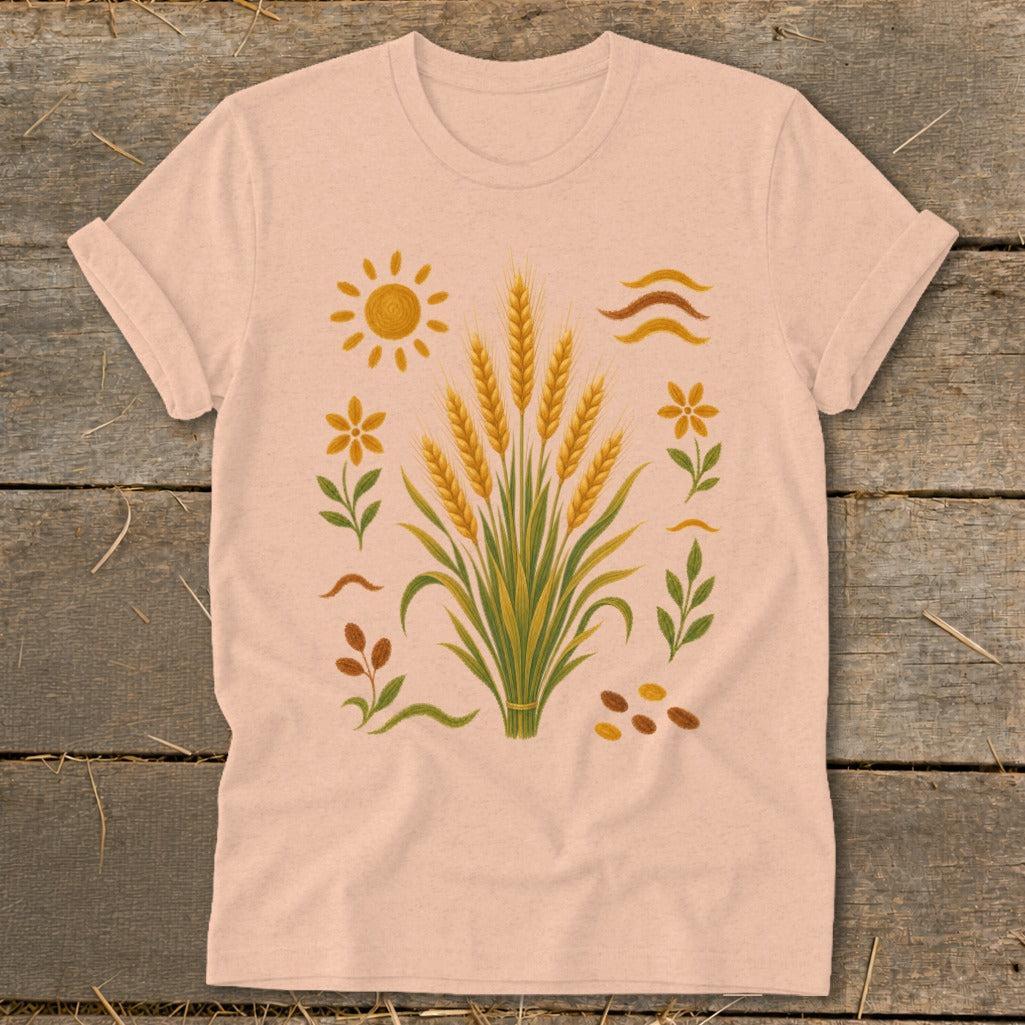 Folk Art Wheat Softstyle Tee