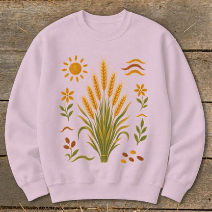 Folk Art Wheat Sweatshirt