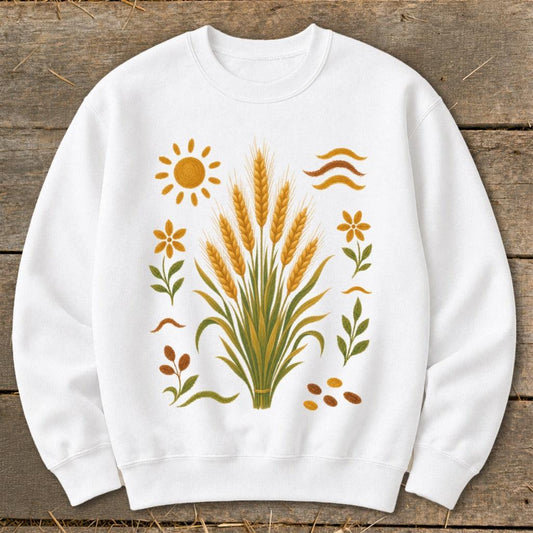 Folk Art Wheat Sweatshirt