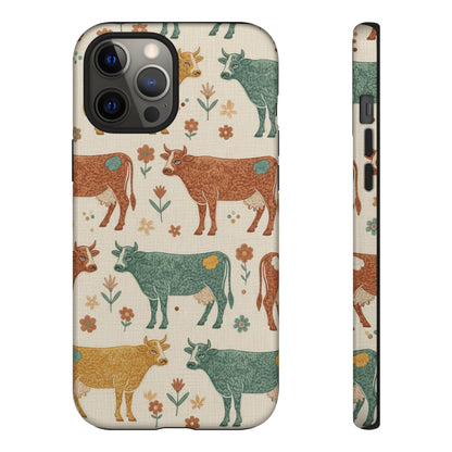 Folksy Cow Phone Case