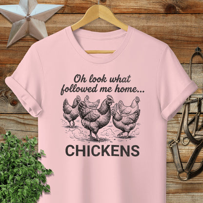 Followed Me Home Chickens Softstyle Tee