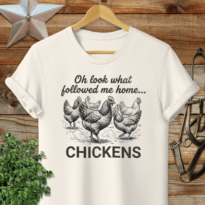 Followed Me Home Chickens Softstyle Tee