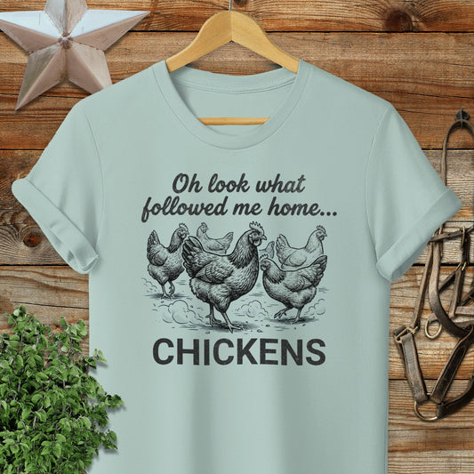 Followed Me Home Chickens Softstyle Tee