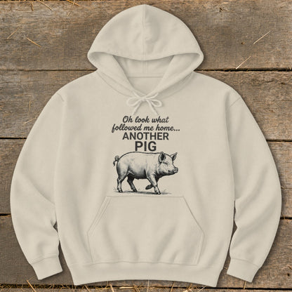 Followed Me Home Pig Hoodie