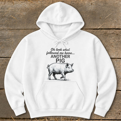 Followed Me Home Pig Hoodie