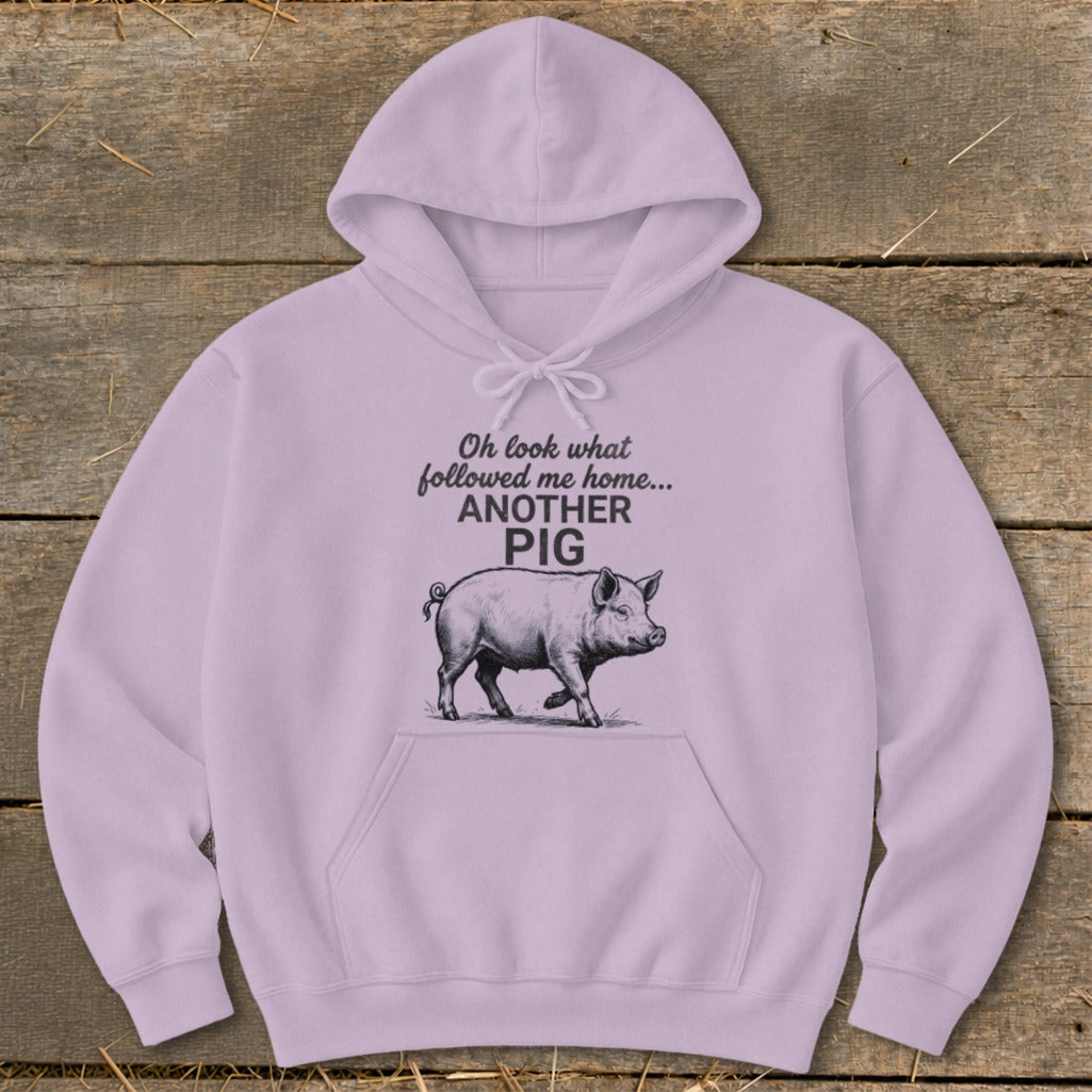 Followed Me Home Pig Hoodie