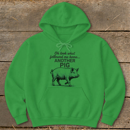 Followed Me Home Pig Hoodie
