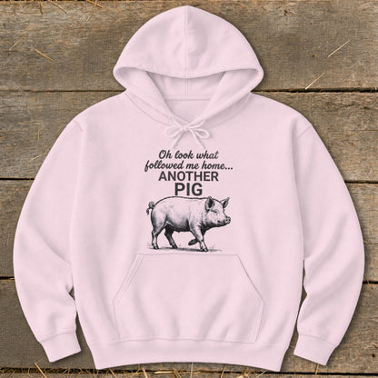 Followed Me Home Pig Hoodie