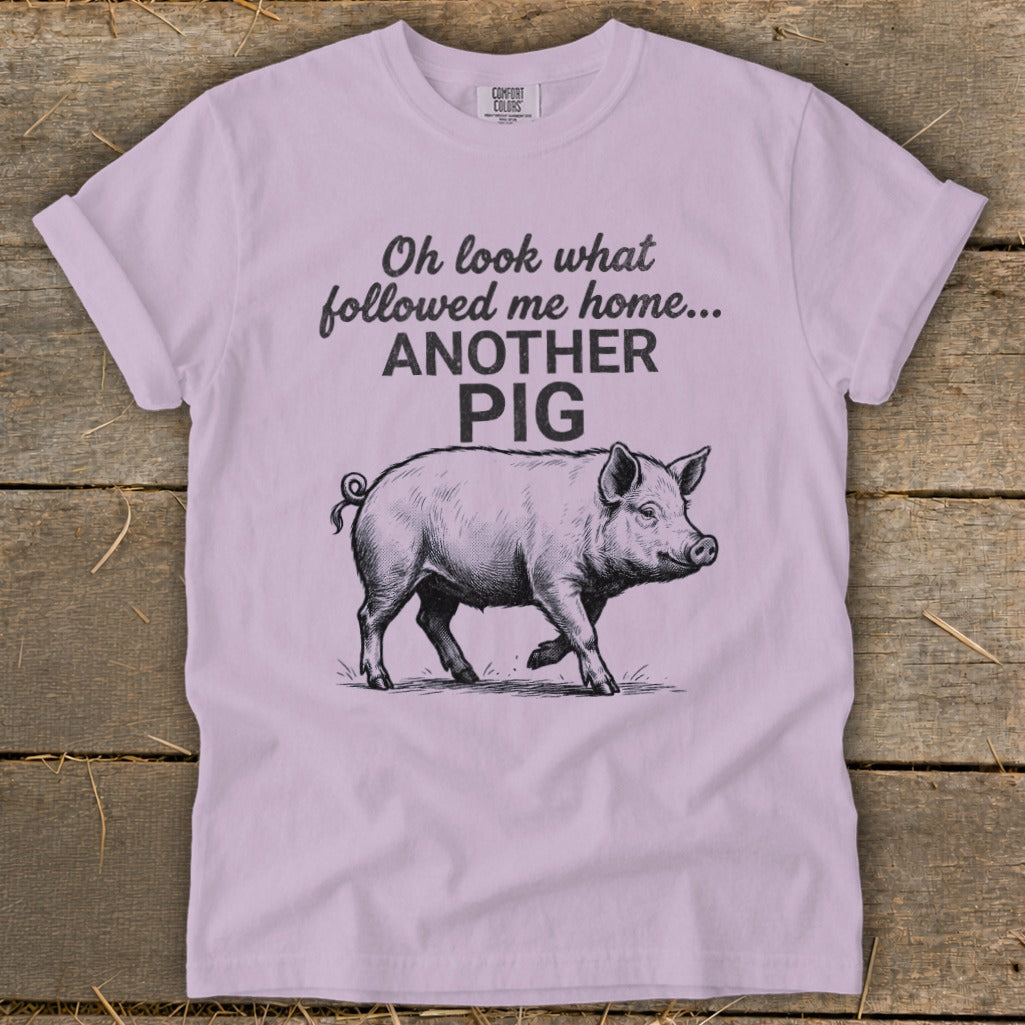 Followed Me Home Pig Signature Tee