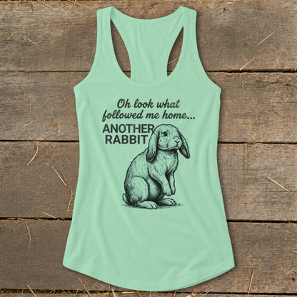 Followed Me Home Rabbit Racerback Tank