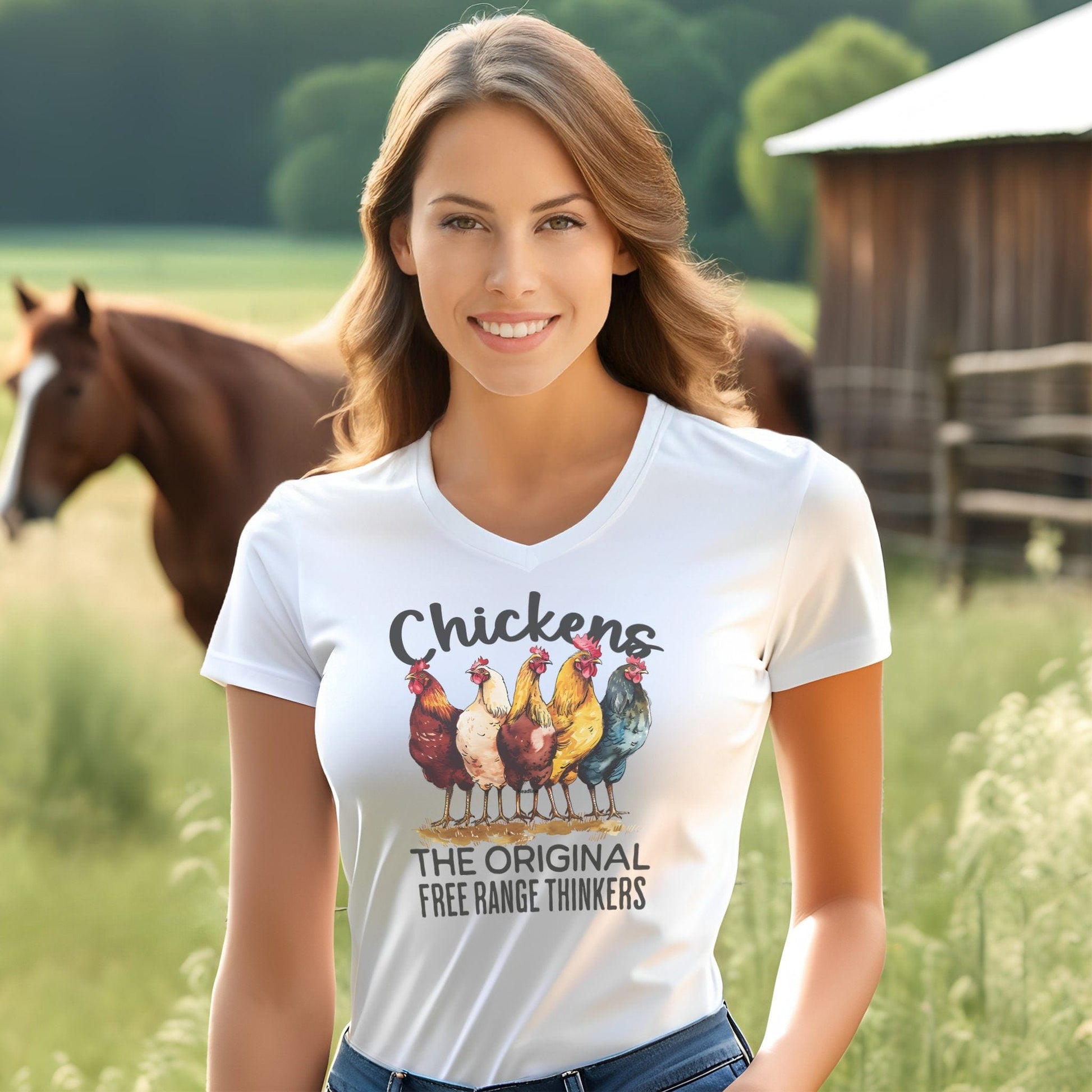 Free-Range Thinkers V-neck