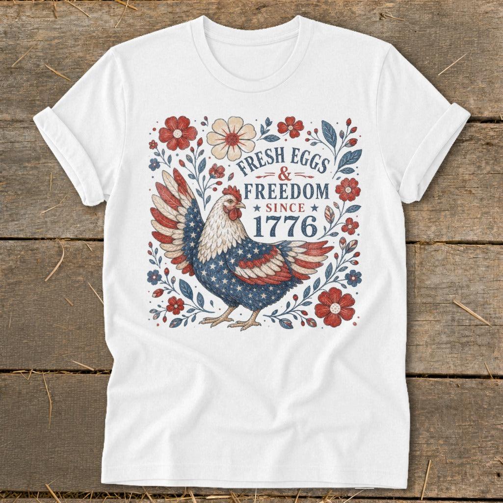 Fresh Eggs & Freedom Softstyle Tee
