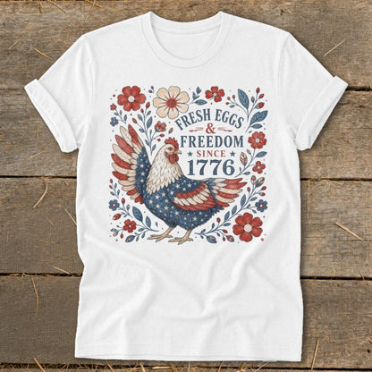 Fresh Eggs & Freedom Softstyle Tee