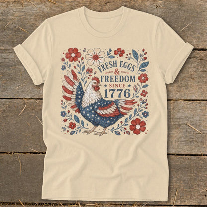 Fresh Eggs & Freedom Softstyle Tee