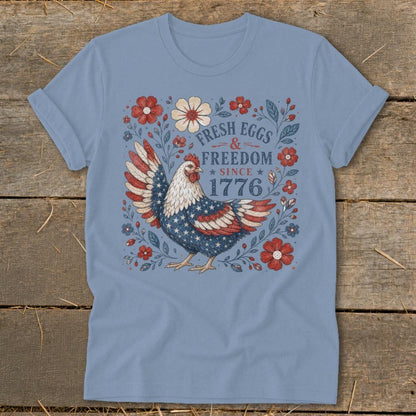 Fresh Eggs & Freedom Softstyle Tee