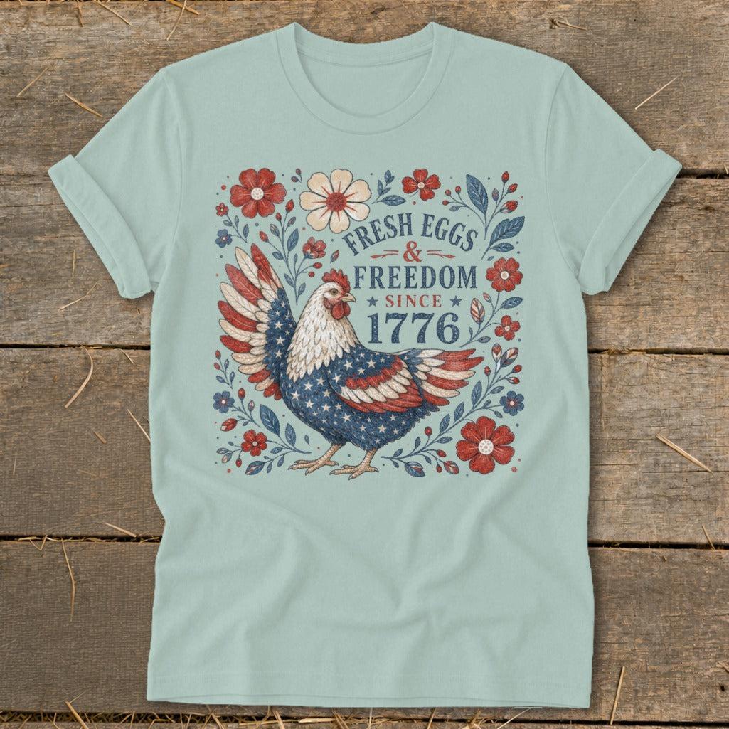 Fresh Eggs & Freedom Softstyle Tee