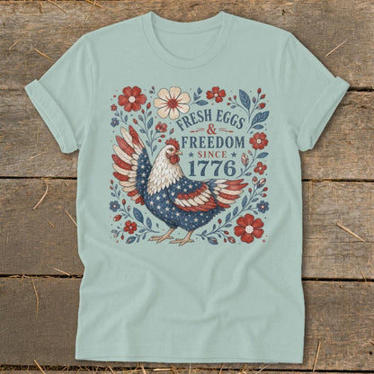 Fresh Eggs & Freedom Softstyle Tee