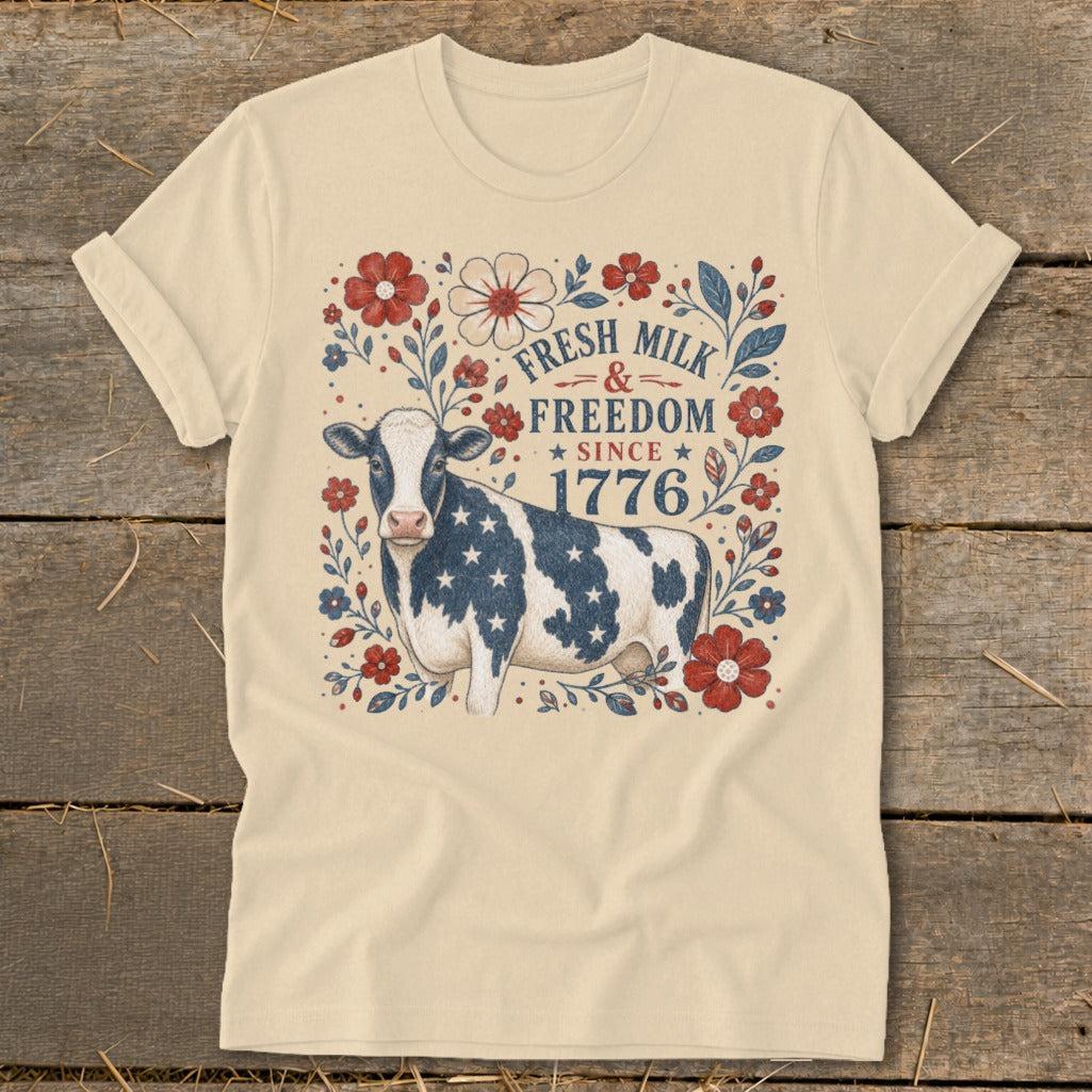 Fresh Milk & Freedom Softstyle Tee