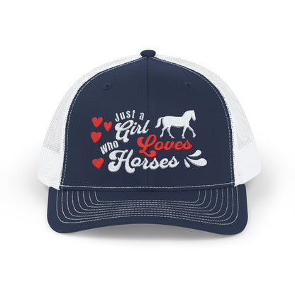 GIrl Who Loves Horses - Trucker Cap
