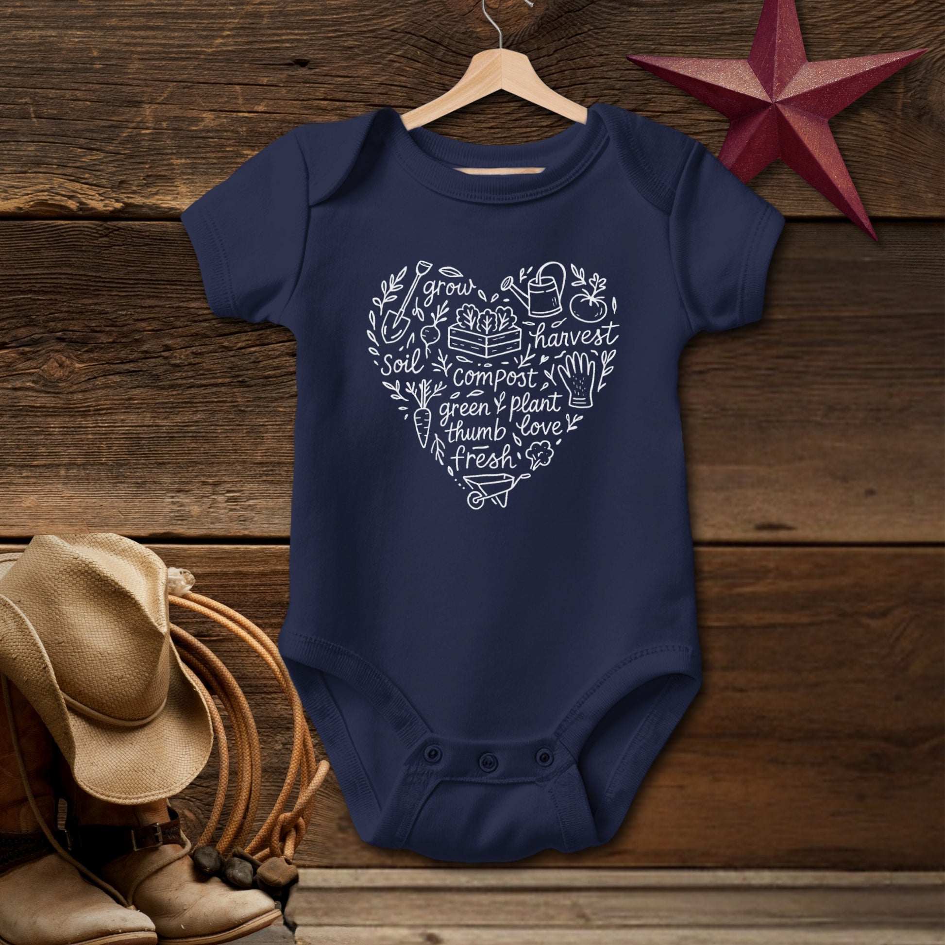 Gardening Heart Bodysuit (Baby)