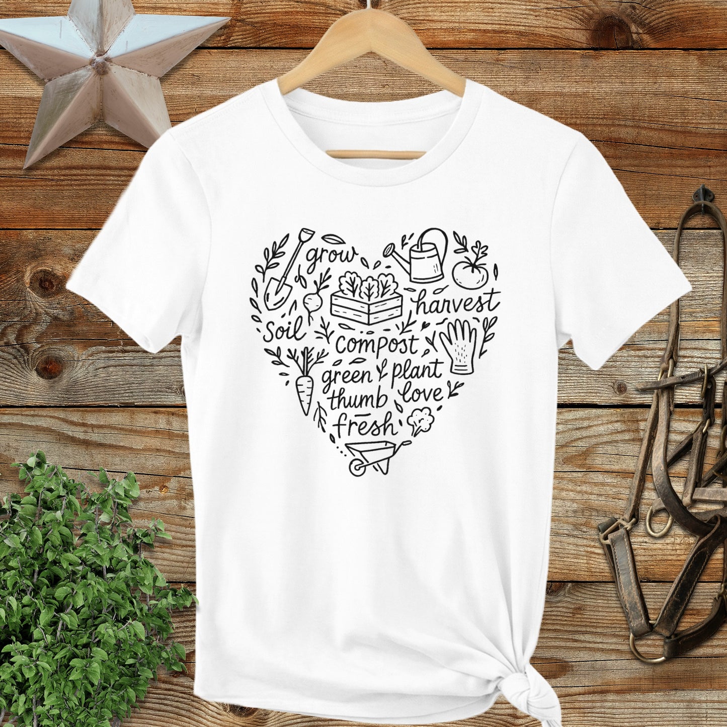 Gardening Heart Ladies Tee