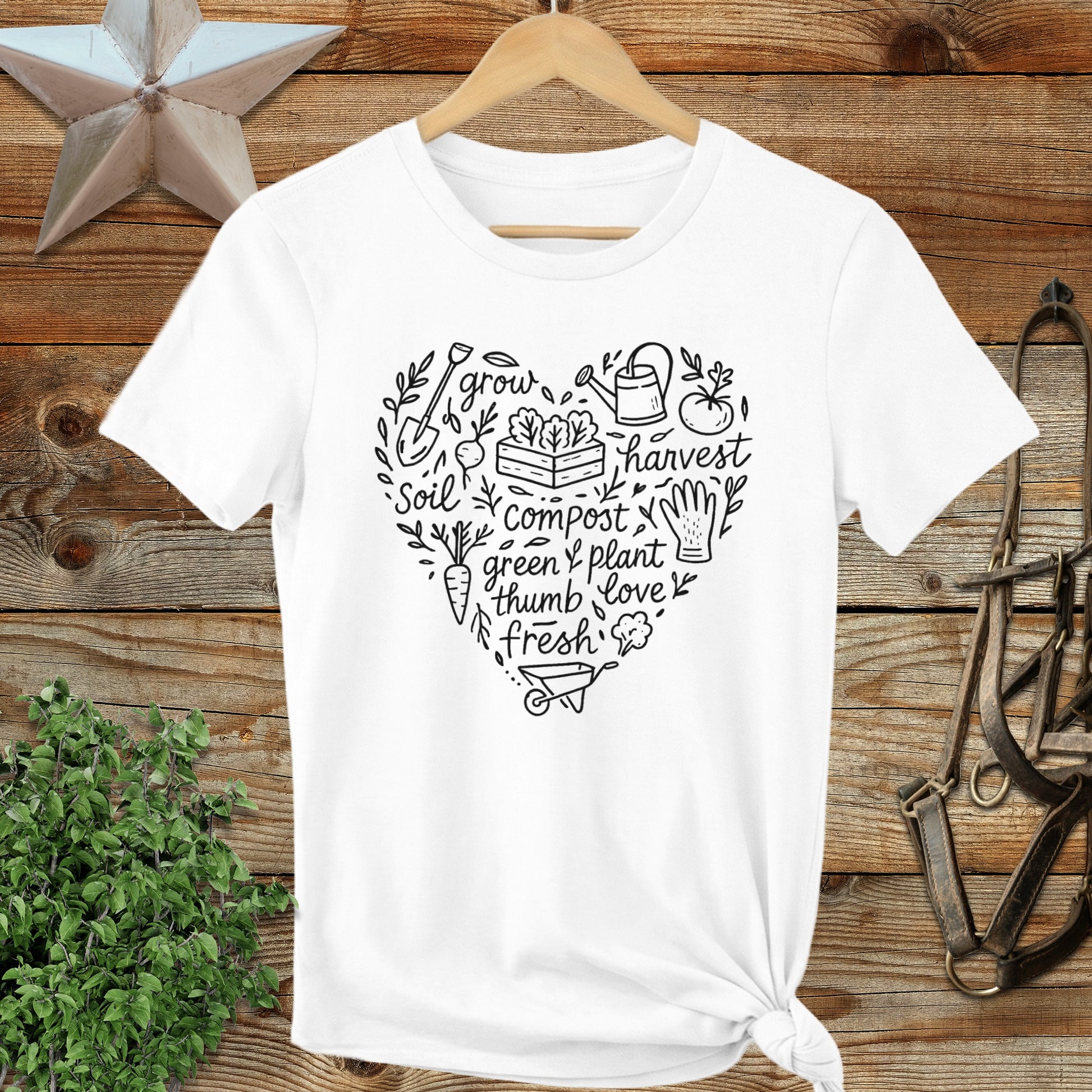 Gardening Heart Ladies Tee