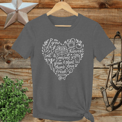 Gardening Heart Ladies Tee