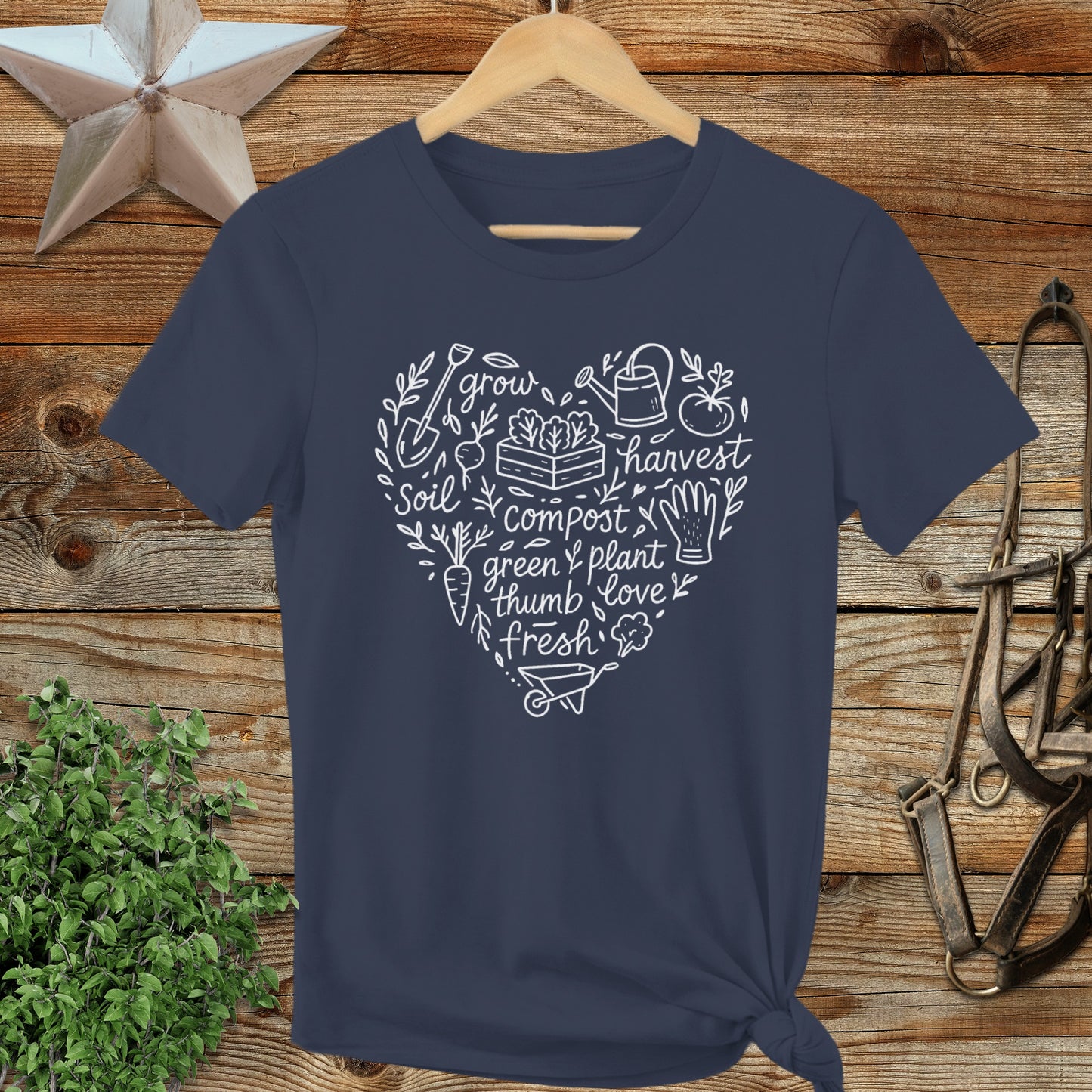 Gardening Heart Ladies Tee