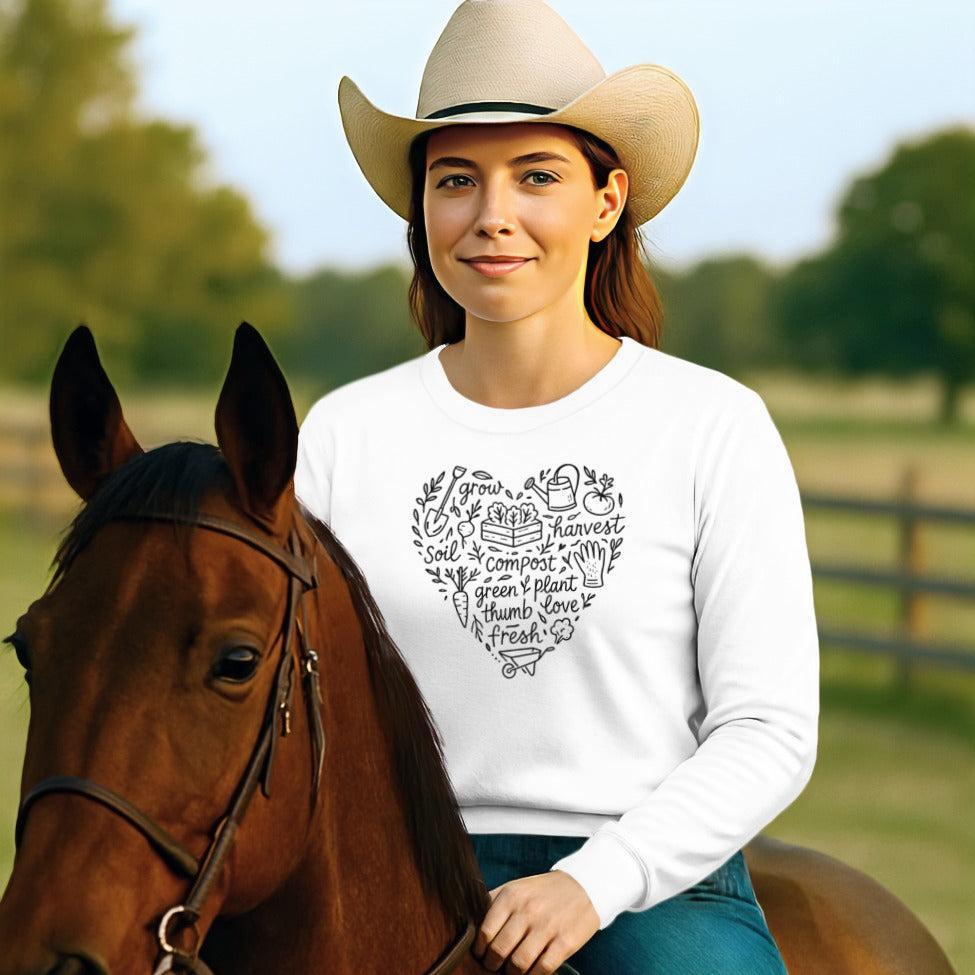 Gardening Heart Long Sleeve Tee