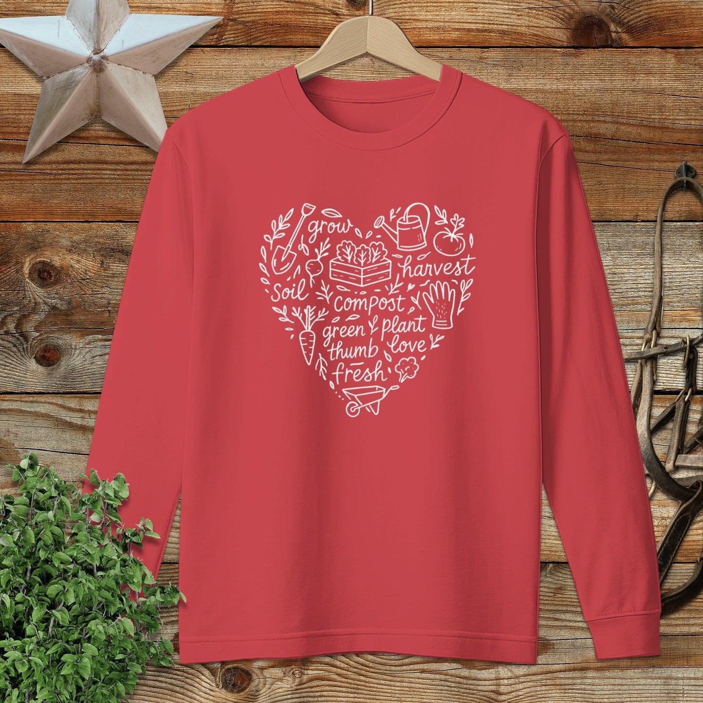Gardening Heart Long Sleeve Tee