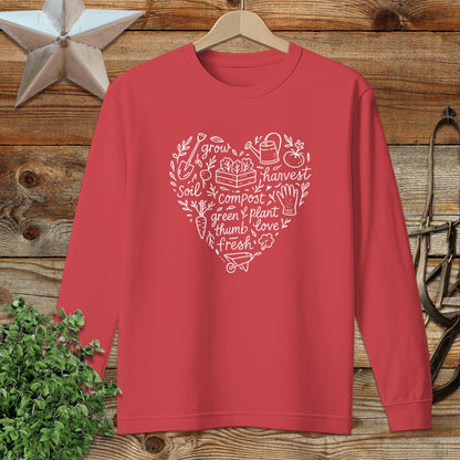 Gardening Heart Long Sleeve Tee