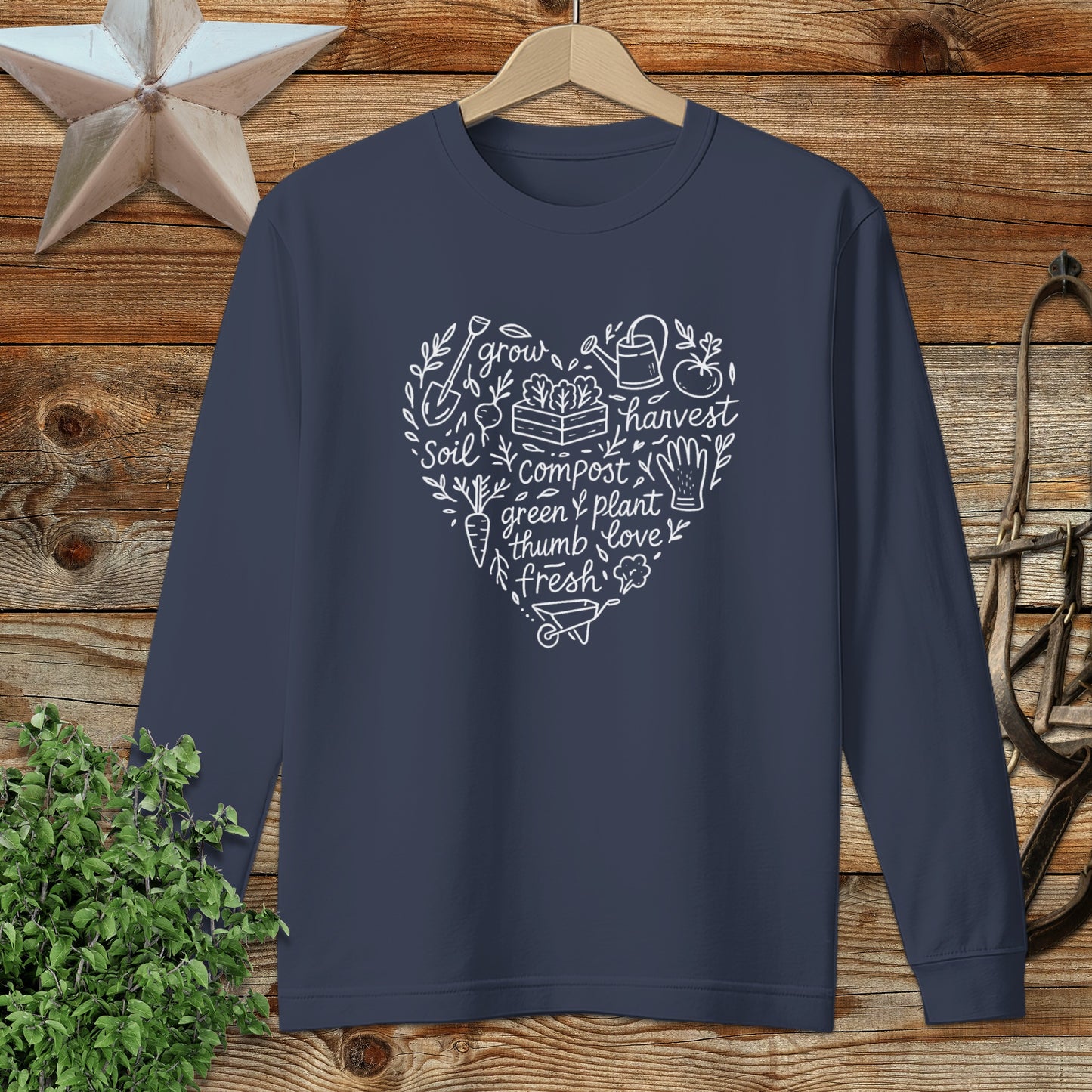 Gardening Heart Long Sleeve Tee