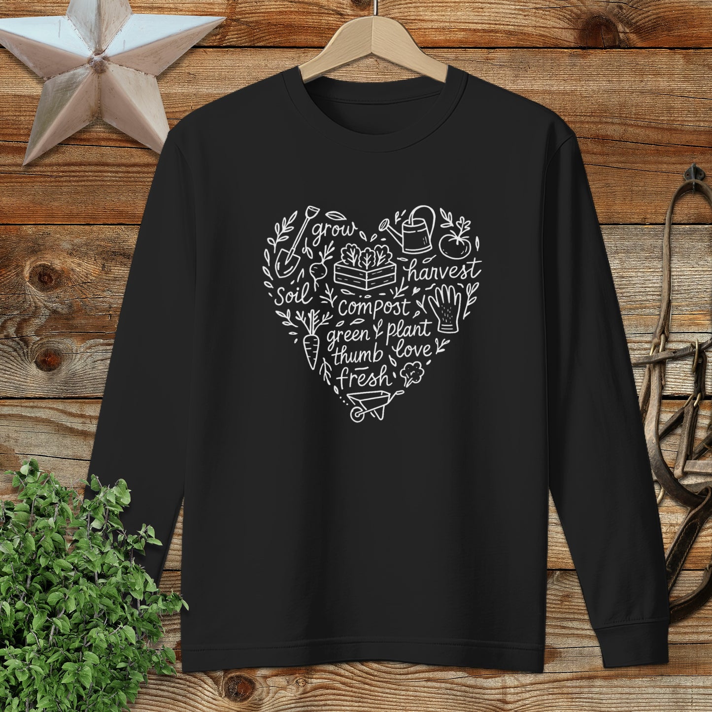 Gardening Heart Long Sleeve Tee