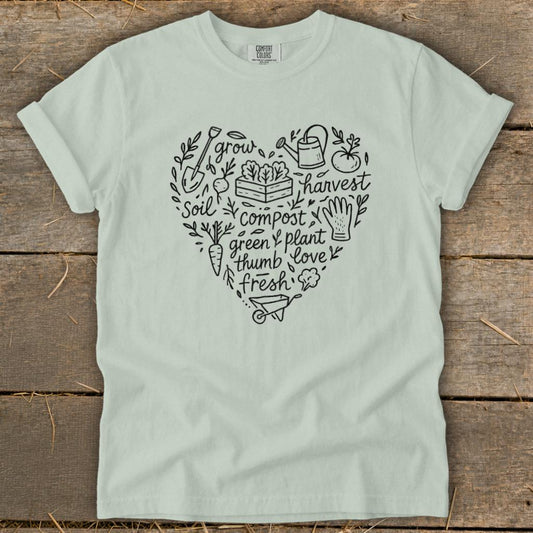Gardening Heart Signature Tee - Bay