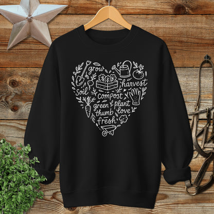 Gardening Heart Sweatshirt