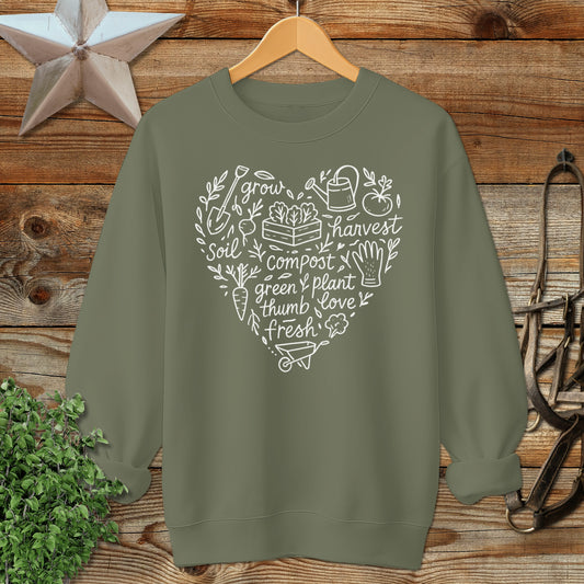 Gardening Heart Sweatshirt