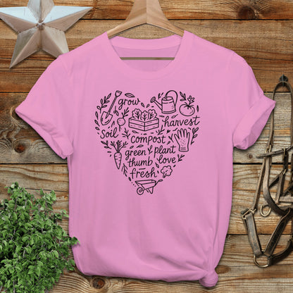 Gardening Heart T-shirt