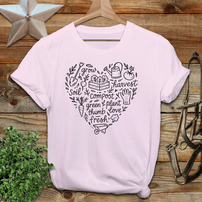 Gardening Heart T-shirt