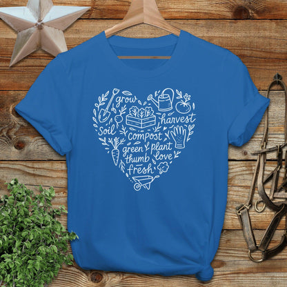 Gardening Heart T-shirt