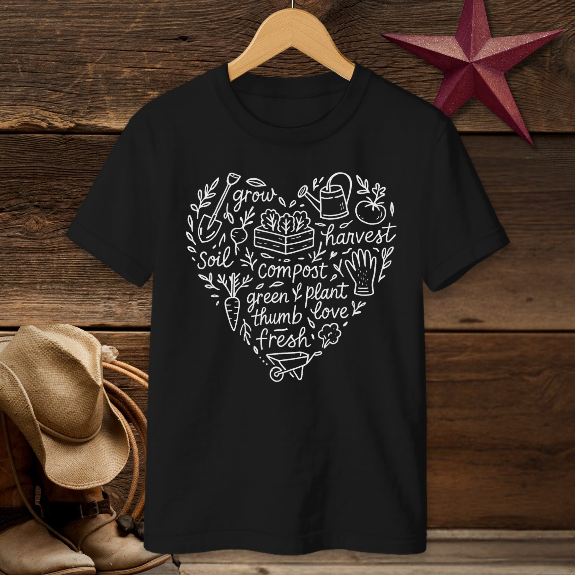Gardening Heart T-Shirt (Youth)