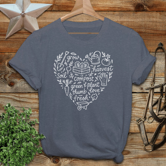 Gardening Heart T-shirt