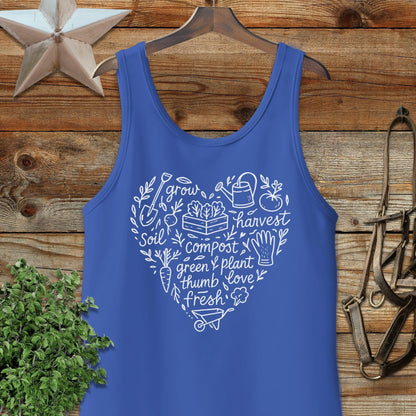 Gardening Heart Tank Top