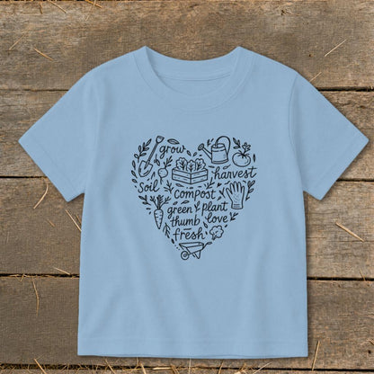 Gardening Heart Toddler Tee