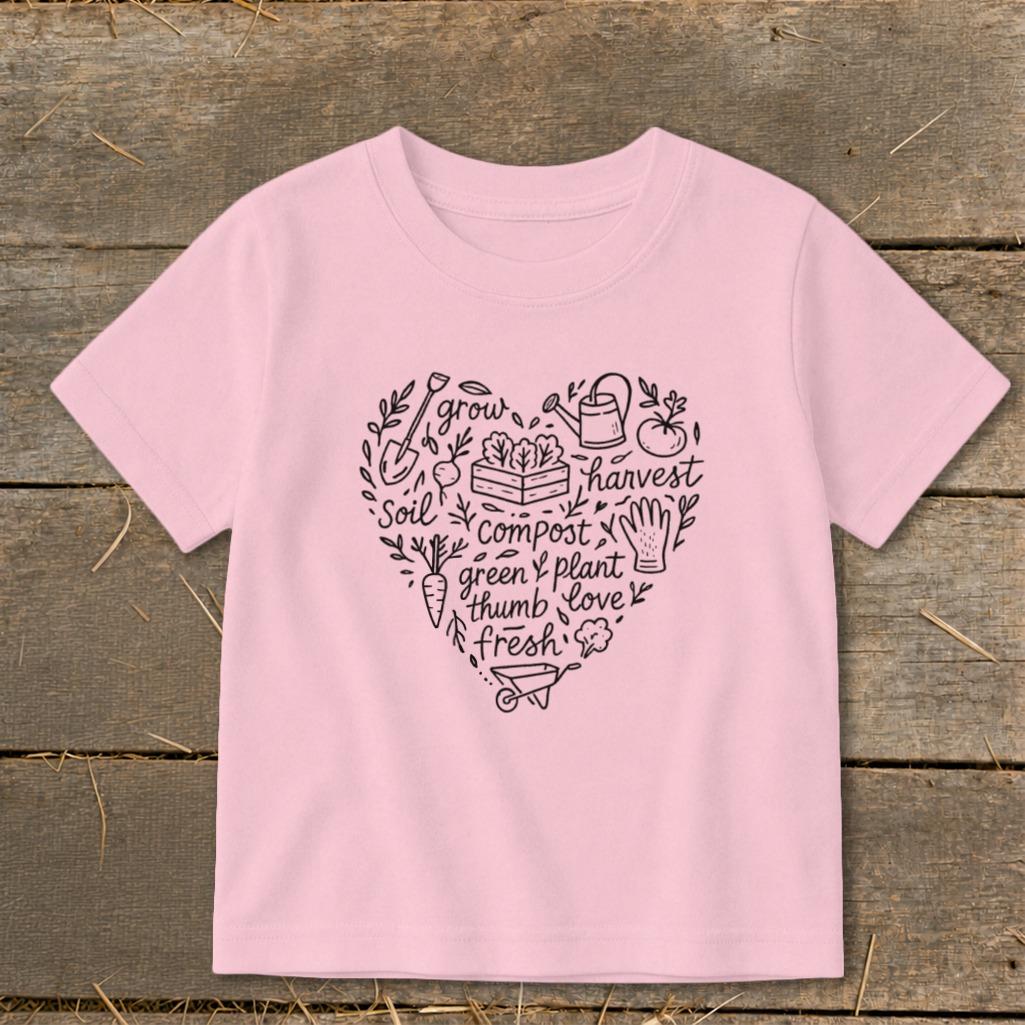 Gardening Heart Toddler Tee