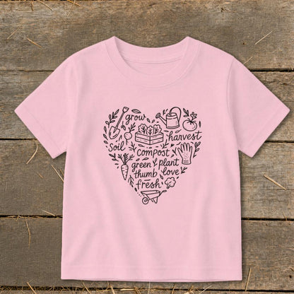 Gardening Heart Toddler Tee