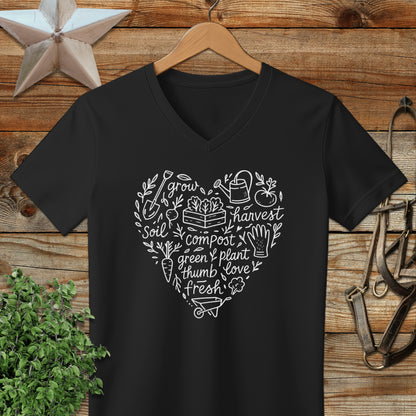 Gardening Heart V-neck